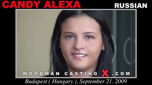 Порно кастинг Вудмана с русской моделью Candy Alexa