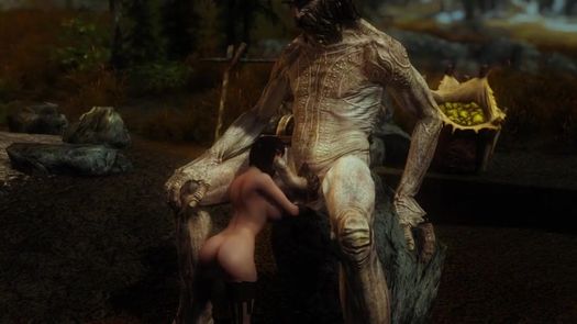 Порно мультик с великаном из Скайрим