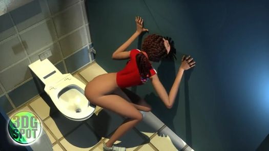 Секс в туалете универа