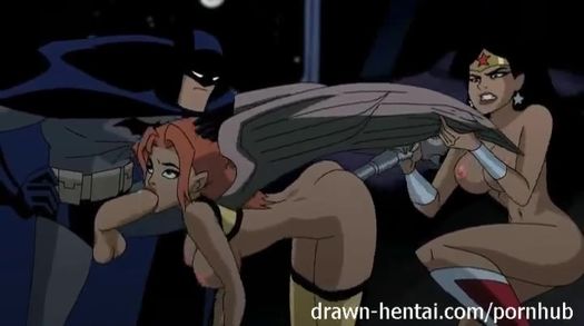 Порно мультик с Бэтменом и Чудо женщиной
